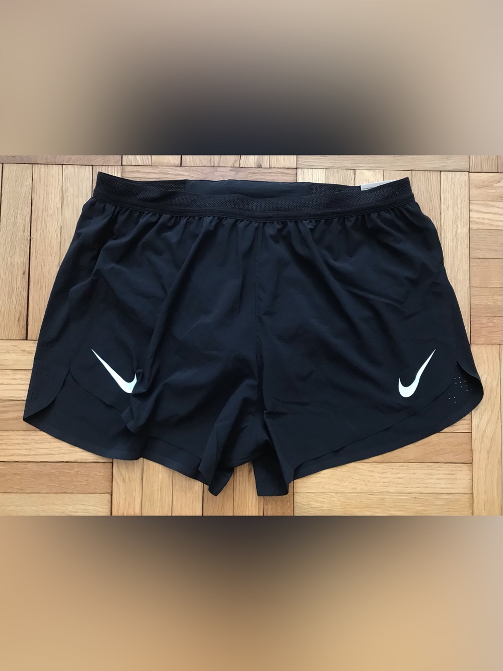 Size Large Mens Nike AeroSwift Dri-FIT ADV 4" Running Shorts Black FN3352-010